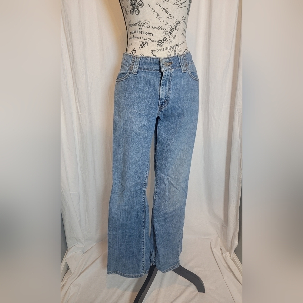 Levis Nouveau Low Boot Cut Stretch 525 Size 10 Medium Miss Y2k Jeans - Picture 1 of 10